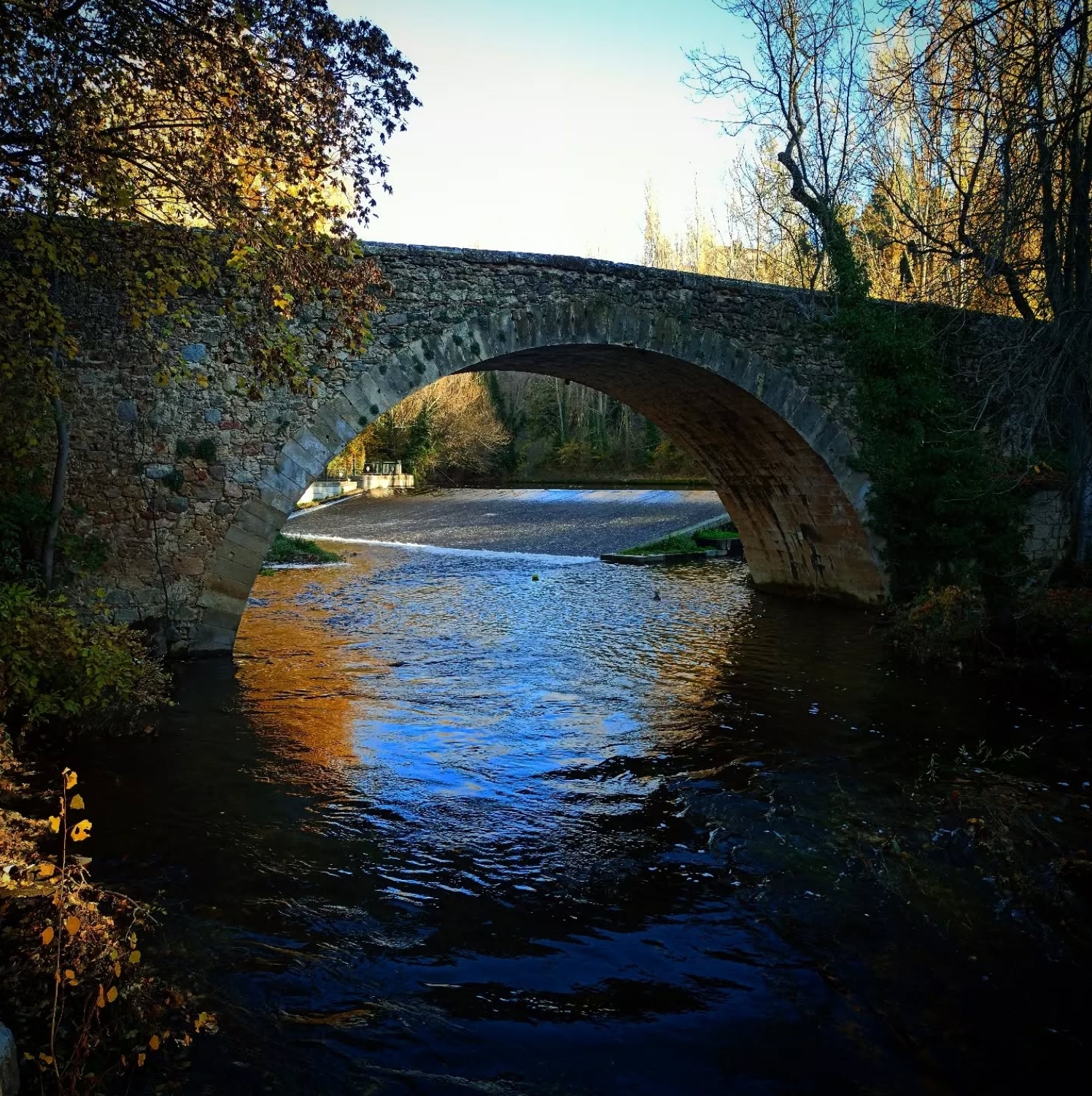 a cute stone bridge